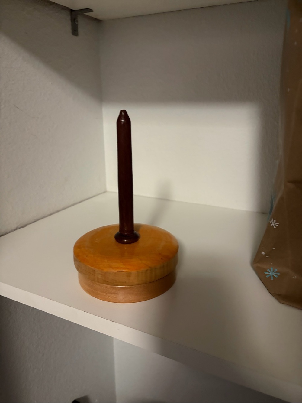 Source Unknown Wooden Yarn Swift in Amber and Mahogany